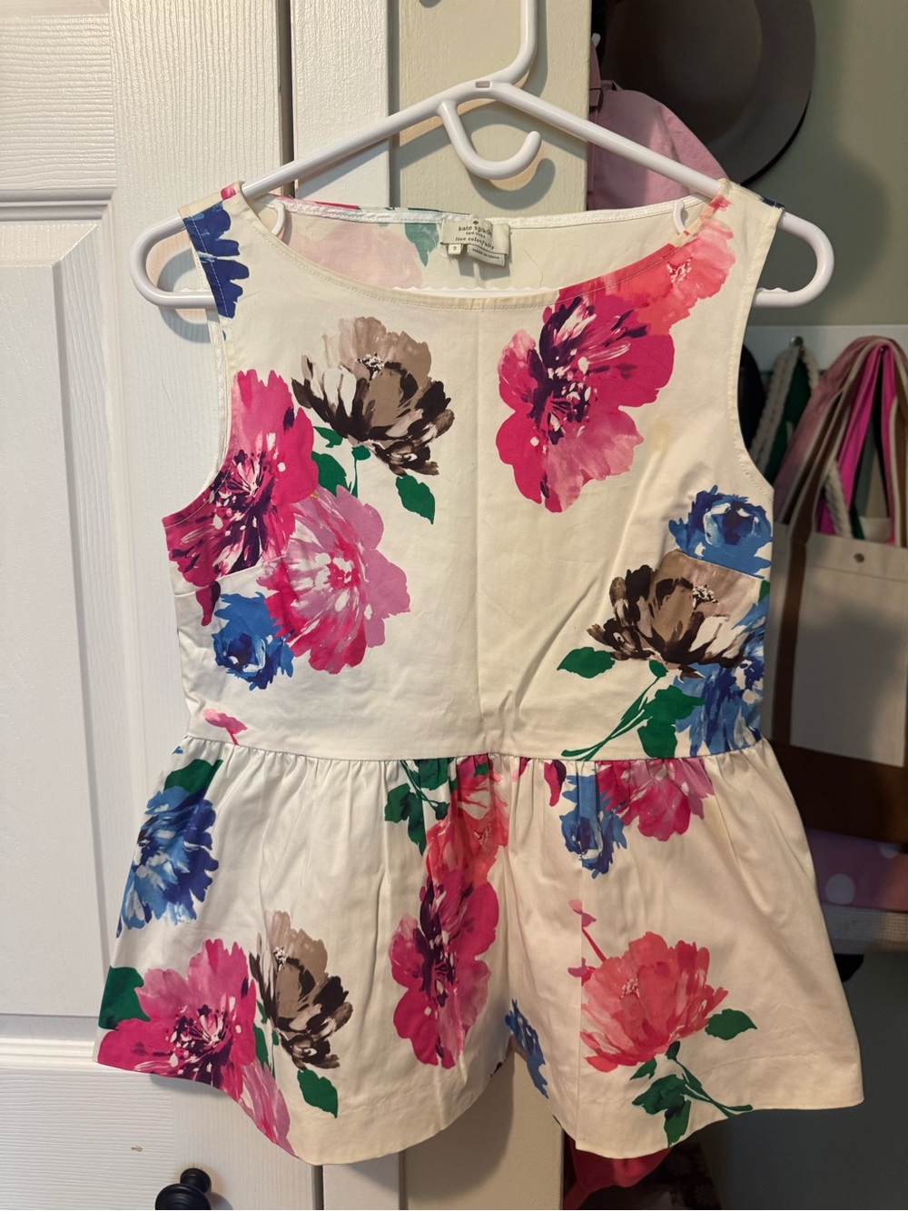 kate spade Girls Floral Skirted Dress - Pink, Blue & Green Floral